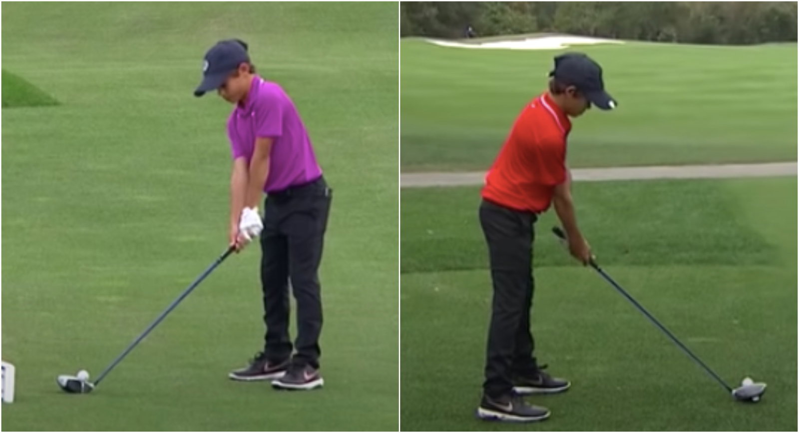 PGA Tour release FANTASTIC FOOTAGE of Charlie Woods 
